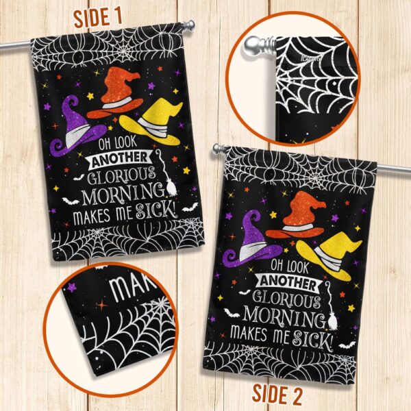 Three Witches Halloween Flag Another Glorious Morning Makes Me Sick, Halloween Flag, Halloween Garden Flags, Halloween House Flags