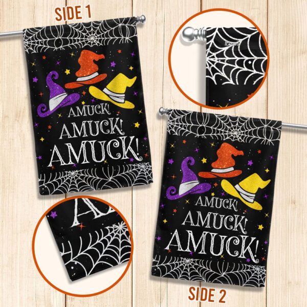 Three Witches Halloween Flag, Halloween Flag, Halloween Garden Flags, Halloween House Flags