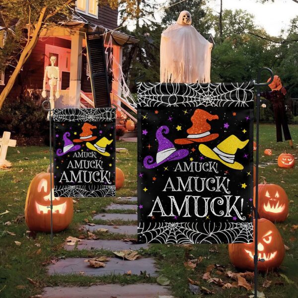 Three Witches Halloween Flag, Halloween Flag, Halloween Garden Flags, Halloween House Flags