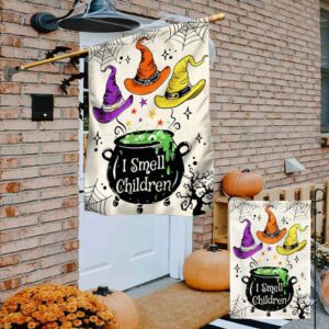 Three Witches Halloween I Smell Children Flag Halloween Flag Halloween Garden Flags Halloween House Flags 4 muolbl.jpg