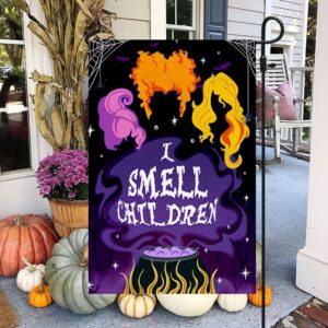 Three Witches Halloween I Smell Children Flag MLN541F Flagwix Halloween Flag Halloween Garden Flags Halloween House Flags 3 o68fyq.jpg