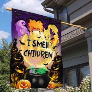 Three Witches Halloween I Smell Children Hocus Pocus Halloween Flag Halloween Flag Halloween Garden Flags Halloween House Flags 2 zpljo3.jpg