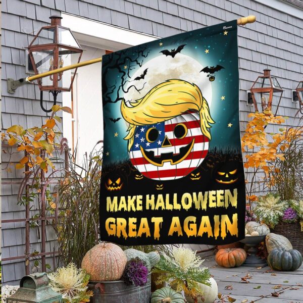 Trump Halloween Flag Make Halloween Great Again Flag, Halloween Flag, Halloween Garden Flags, Halloween House Flags