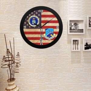 US Air Force Communications Command Wall Clock, Military Clocks, 24 Hour Clocks