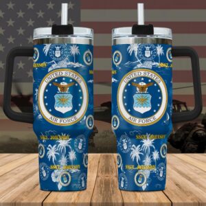 US Air Force Custom Name Stanley Tumbler 40Oz, Veteran Tumbler, Military Tumbler