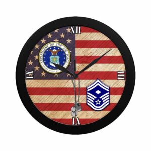 US Air Force E 8 First sergeant E 8 Wall Clock Military Clocks 24 Hour Clocks 2 l0ji4v.jpg