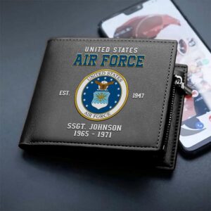 US Air Force Military Men Wallet Custom Name And Year US Military Men Wallet Veteran Wallet 2 uxxms7.jpg