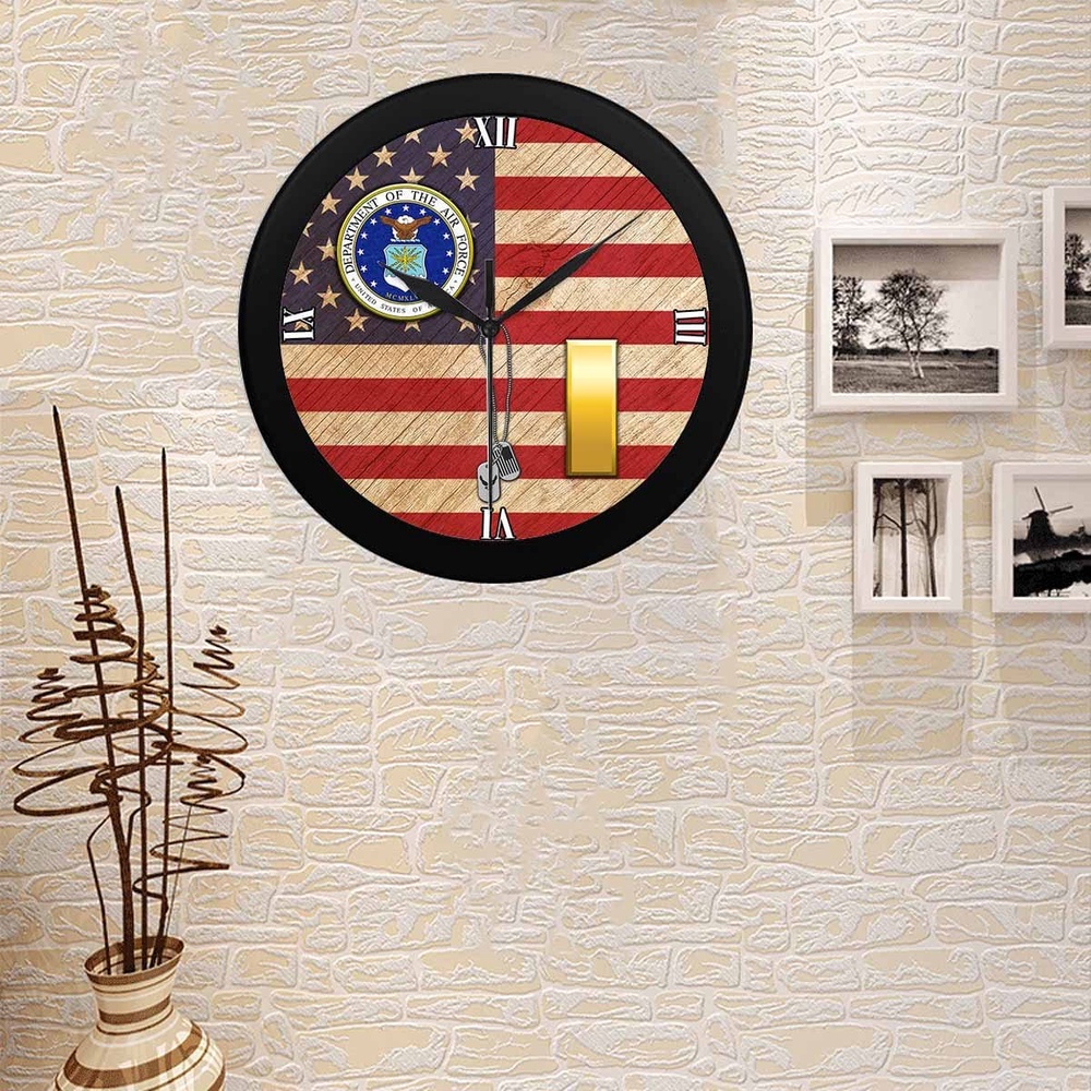 US Air Force O-1 Second Lieutenant 2d Lt O1 Wall Clock, Military Clocks, 24 Hour Clocks US Air Force O-1 Second Lieutenant 2d Lt O1 Wall Clock, Military Clocks, 24 Hour Clocks