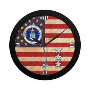 US Air Force O 9 Lieutenant General Lt Ge O9 Wall Clock Military Clocks 24 Hour Clocks 2 obo73x.jpg