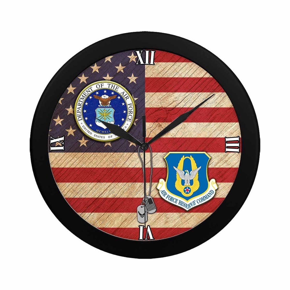 US Air Force Reserve Command Wall Clock, Military Clocks, 24 Hour Clocks US Air Force Reserve Command Wall Clock, Military Clocks, 24 Hour Clocks