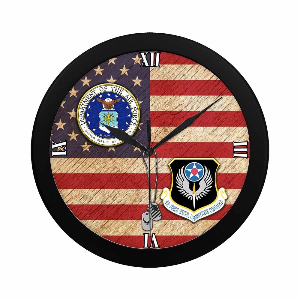 US Air Force Special Operations Command Wall Clock, Military Clocks, 24 Hour Clocks US Air Force Special Operations Command Wall Clock, Military Clocks, 24 Hour Clocks