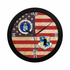 US Air Force Veteran Intelligence Command Wall Clock Military Clocks 24 Hour Clocks 2 yxw6zp.jpg