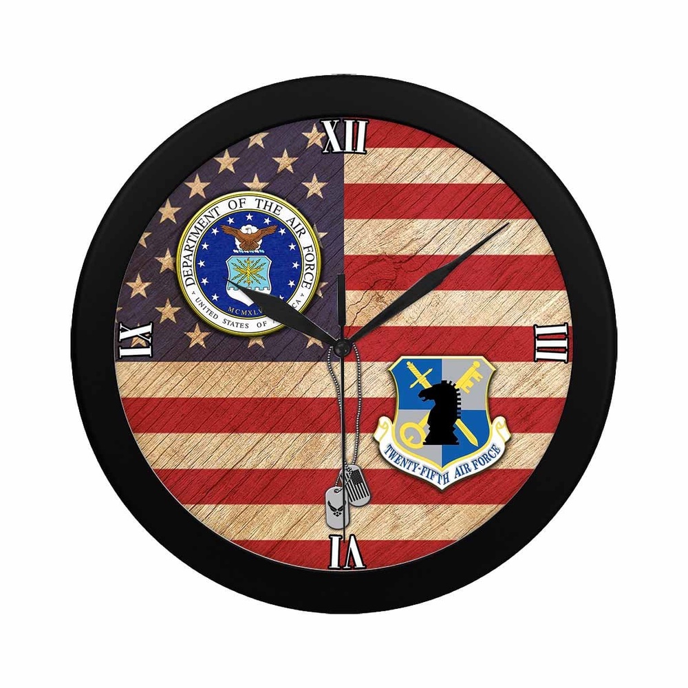 US Air Force Veteran Intelligence Command Wall Clock, Military Clocks, 24 Hour Clocks US Air Force Veteran Intelligence Command Wall Clock, Military Clocks, 24 Hour Clocks