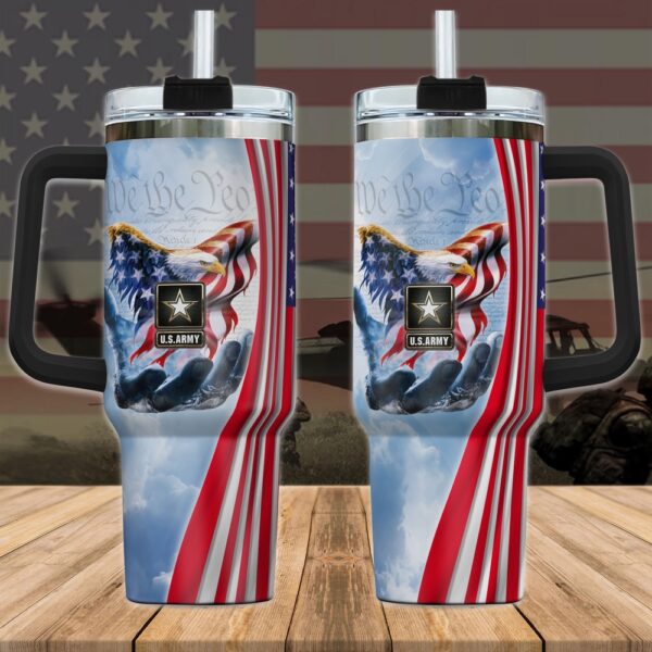 US Army American Pride 4th Of July Staanley Tumbler 40Oz, Veteran Tumbler, Military Tumbler