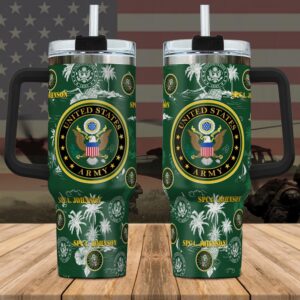 US Army Custom Name Stanley Tumbler 40Oz,…