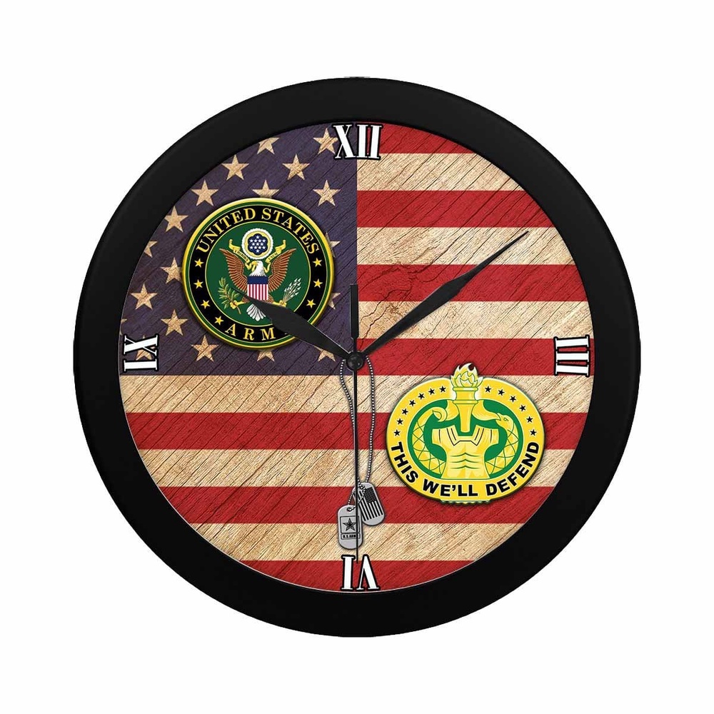 US Army Drill Sergeant Black Wall Clock, Military Clocks, 24 Hour Clocks US Army Drill Sergeant Black Wall Clock, Military Clocks, 24 Hour Clocks