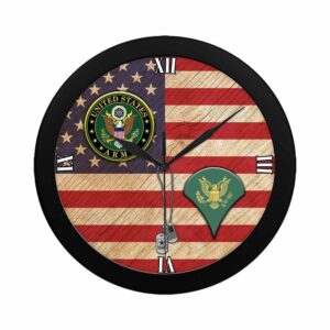 US Army E 4 SPC Wall Clock Military Clocks 24 Hour Clocks 2 mfgrf4.jpg