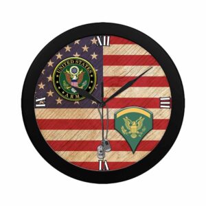 US Army E 5 SPC Wall Clock Military Clocks 24 Hour Clocks 2 hpz4nm.jpg