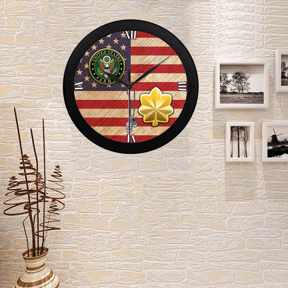 US Army O-4 Major O4 MAJ Wall Clock, Military Clocks, 24 Hour Clocks US Army O-4 Major O4 MAJ Wall Clock, Military Clocks, 24 Hour Clocks
