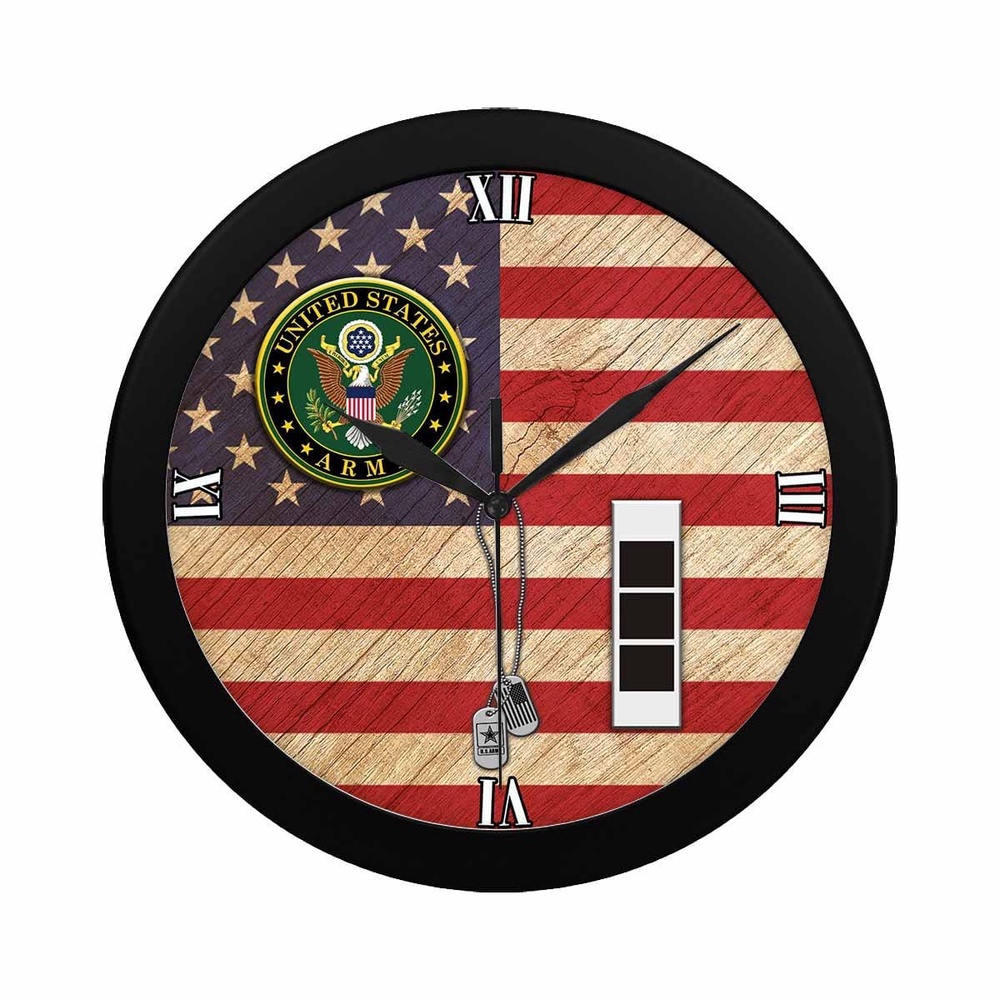 US Army W-3 Chief Warrant Officer 3 W3 CW3 Wall Clock, Military Clocks, 24 Hour Clocks US Army W-3 Chief Warrant Officer 3 W3 CW3 Wall Clock, Military Clocks, 24 Hour Clocks