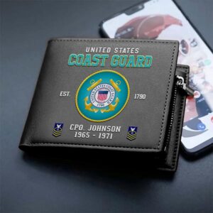 US Coast Guard Custom Your Name Rank And Year Military Wallet For Soldiers Veteran Wallet 2 d1o9vf.jpg