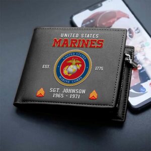 US Marine Corps Custom Your Name Rank And Year Military Wallet For Soldiers Veteran Wallet 2 m8nbwo.jpg