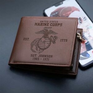 US Marine Corps Men Wallet Custom Your Name And Year Military Men Wallet For Him Veteran Wallet 1 wsz28k.jpg