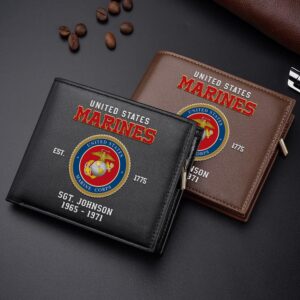 US Marine Corps Military Men Wallet Custom Name And Year US Military Men Wallet Veteran Wallet 1 qd4qgi.jpg