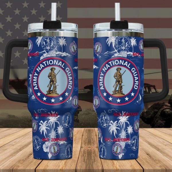 US National Guard Custom Name Stanley Tumbler 40Oz, Veteran Tumbler, Military Tumbler