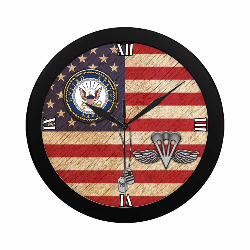 US Navy Aircrew Survival Equipmentman Navy PR Wall Clock, Military Clocks, 24 Hour Clocks US Navy Aircrew Survival Equipmentman Navy PR Wall Clock, Military Clocks, 24 Hour Clocks