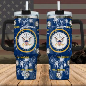 US Navy Custom Name Stanley Tumbler 40Oz,…