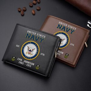 US Navy Custom Your Name Rank And Year Military Wallet For Soldiers Veteran Wallet 1 uiwv68.jpg