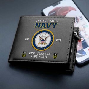 US Navy Custom Your Name Rank And Year Military Wallet For Soldiers Veteran Wallet 2 pafs9g.jpg