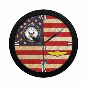 US Navy Naval Aircrew Warfare Specialist Wall Clock Military Clocks 24 Hour Clocks 2 bemok3.jpg