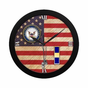 US Navy W 1 Warrant Officer W1 WO1 Wall Clock Military Clocks 24 Hour Clocks 2 o5vgo6.jpg