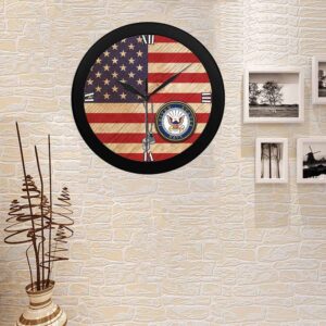 US Navy Wall Clock, Military Clocks, 24…