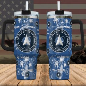 US Space Force Custom Name Stanley Tumbler 40Oz, Veteran Tumbler, Military Tumbler