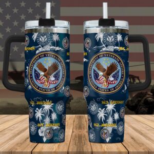 US Veteran Custom Name Stanley Tumbler 40Oz,…