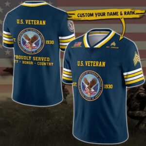 US Veteran Vneck Football Jersey Custom Your Name And Rank Military Shirts US Veteran Gifts Military Jersey 2 zjy45z.jpg