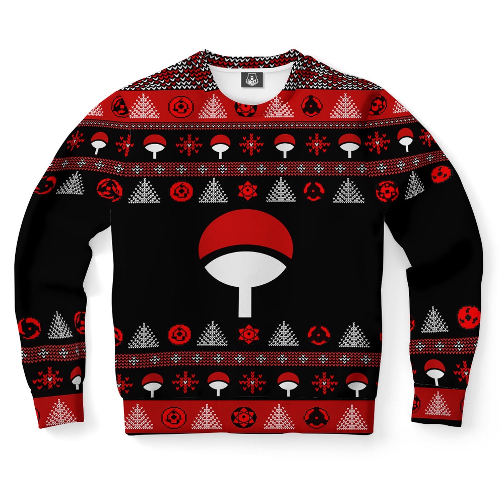 Uchiha Clan Ugly Christmas Sweater, Christmas Sweater, Ugly Sweater, Funny Xmas Sweaters Uchiha Clan Ugly Christmas Sweater, Christmas Sweater, Ugly Sweater, Funny Xmas Sweaters