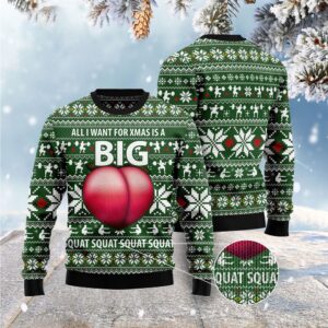 Ugly Sweater Big Booty Ugly Christmas Sweater,…