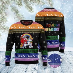 Unicorn Lgbt Ugly Christmas Sweater, Christmas Sweater,…