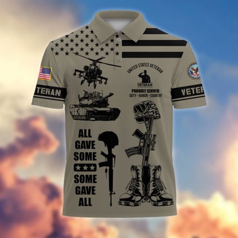 Veteran Polo Shirt, All Gave Some Some Gave All US Veterans Polo Shirt Veteran Polo Shirt, All Gave Some Some Gave All US Veterans Polo Shirt