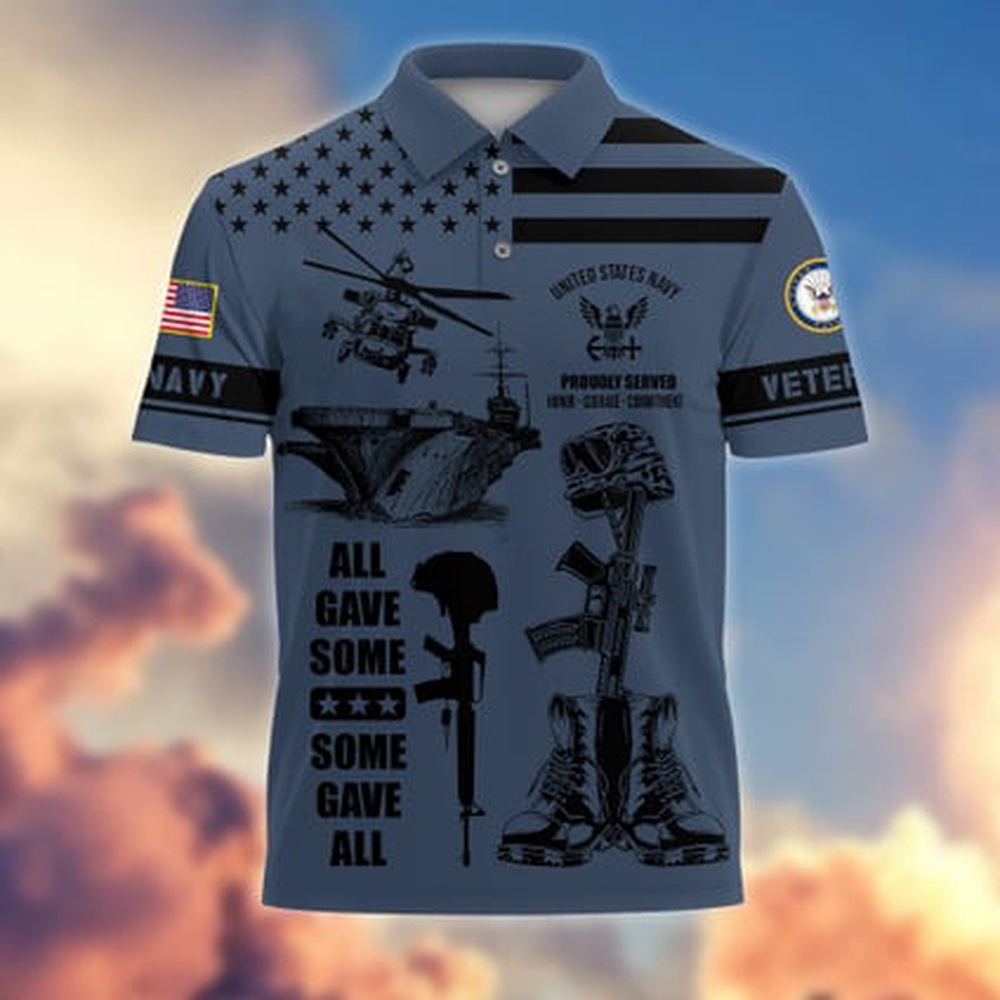 Veteran Polo Shirt, Navy Veteran Polo Shirt, All Gave Some Some Gave All US Navy Veterans Polo Shirt Veteran Polo Shirt, Navy Veteran Polo Shirt, All Gave Some Some Gave All US Navy Veterans Polo Shirt