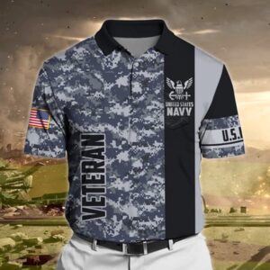 Veteran Polo Shirt, Navy Veteran Polo Shirt,…