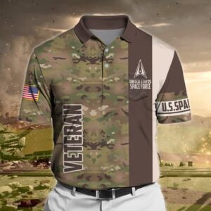 Veteran Polo Shirt, Premium Camo Soldier US…