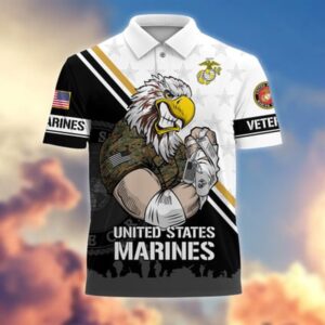 Veteran Polo Shirt, Premium Proudly Served US…