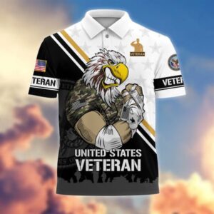 Veteran Polo Shirt, Premium Proudly Served US…