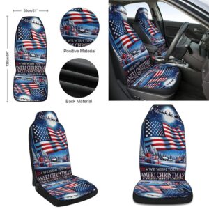 We Wish You Ameri Christmas Santa American flag Seat Cover Cars Christmas Car Seat Cover Car Seat Cover 2 w6ysmj.jpg