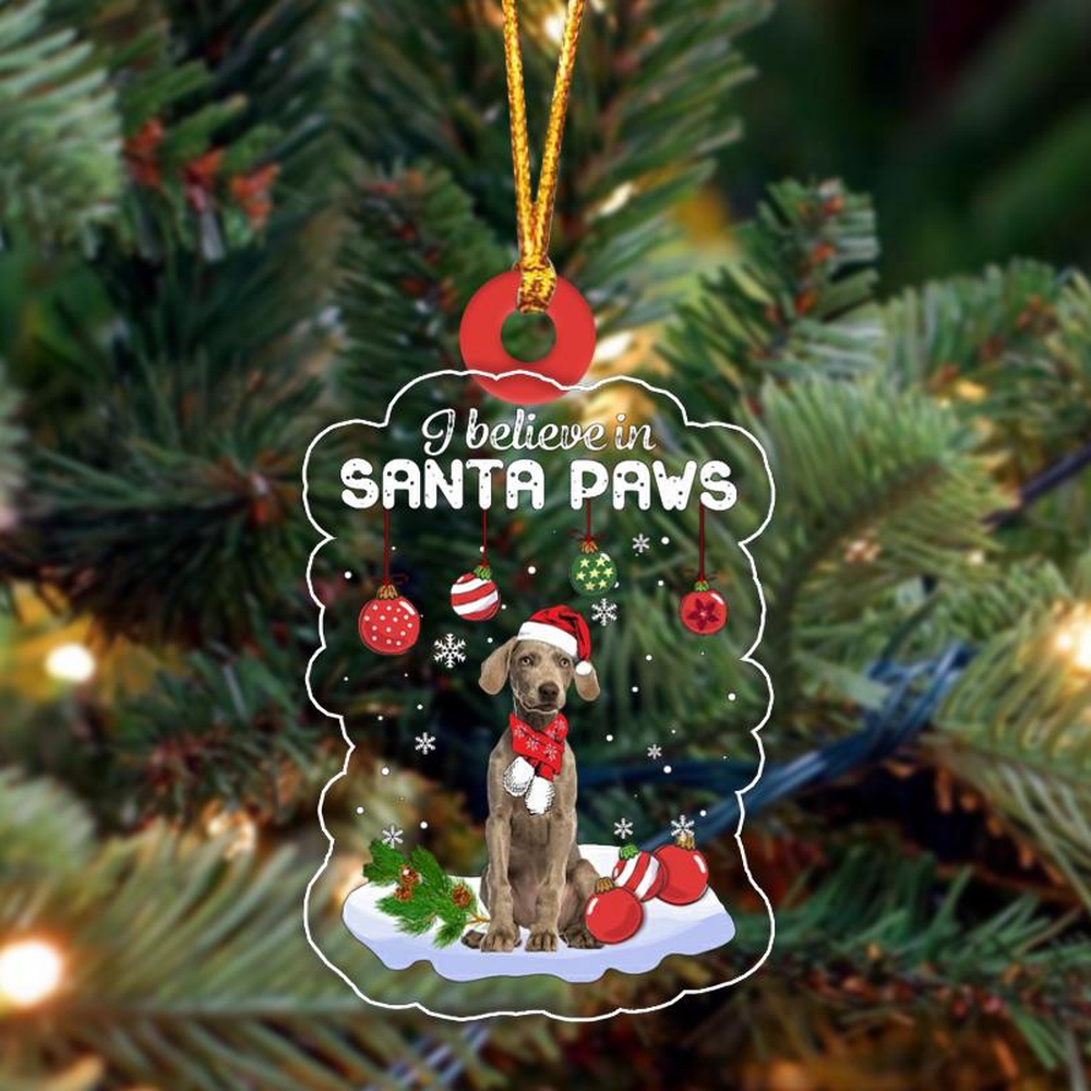 Weimaraner Christmas Ornament, Christmas Ornament, Dog Ornament, Xmas Dog Ornaments
